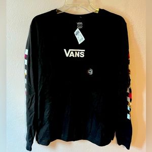 Vans medium black long sleeve shirt (unused with tag)